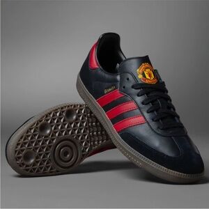 ADIDAS Men’s Samba Manchester United Team Shoes Black/Real Red US 9 NEW